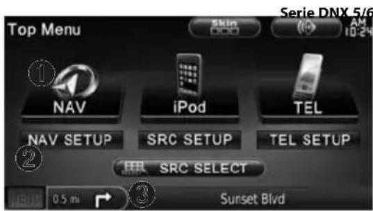 KENWOOD DNX6020EX - Uso del sistema de navigacion - 1