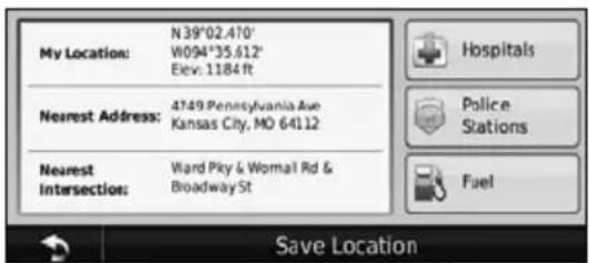 KENWOOD DNX6020EX - Saving Your Current Location - 1