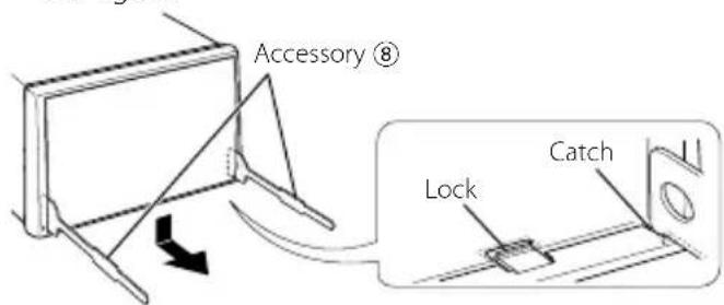 KENWOOD DNX6460BT - Removing the Hard Rubber Frame (escutcheon) - 1