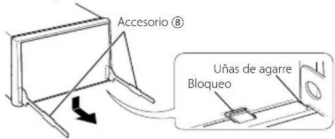 KENWOOD DNX6460BT - Extracción del marco de goma dura (placa protectora) - 1