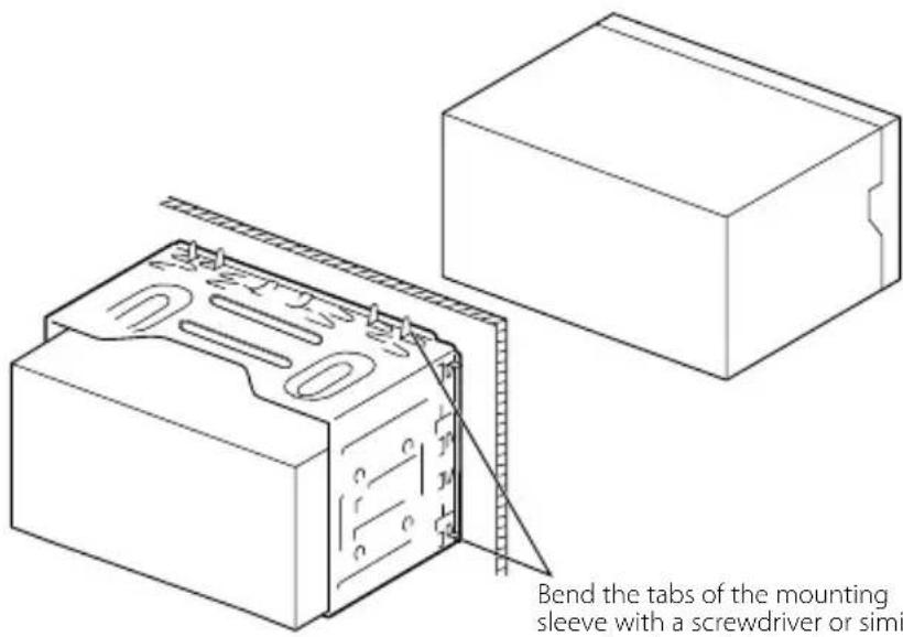 KENWOOD DNX6460BT - Installing the Escutcheon - 2