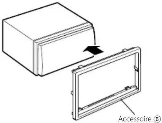 KENWOOD DNX6460BT - Installation de l'écussion - 1