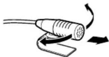 KENWOOD DNX6460BT - Installation du microphone (DNX6960/ DNX6160/ DNX6020EX/ DNX6460BT/ DDX616/ DDX6046BT uniquement) - 3