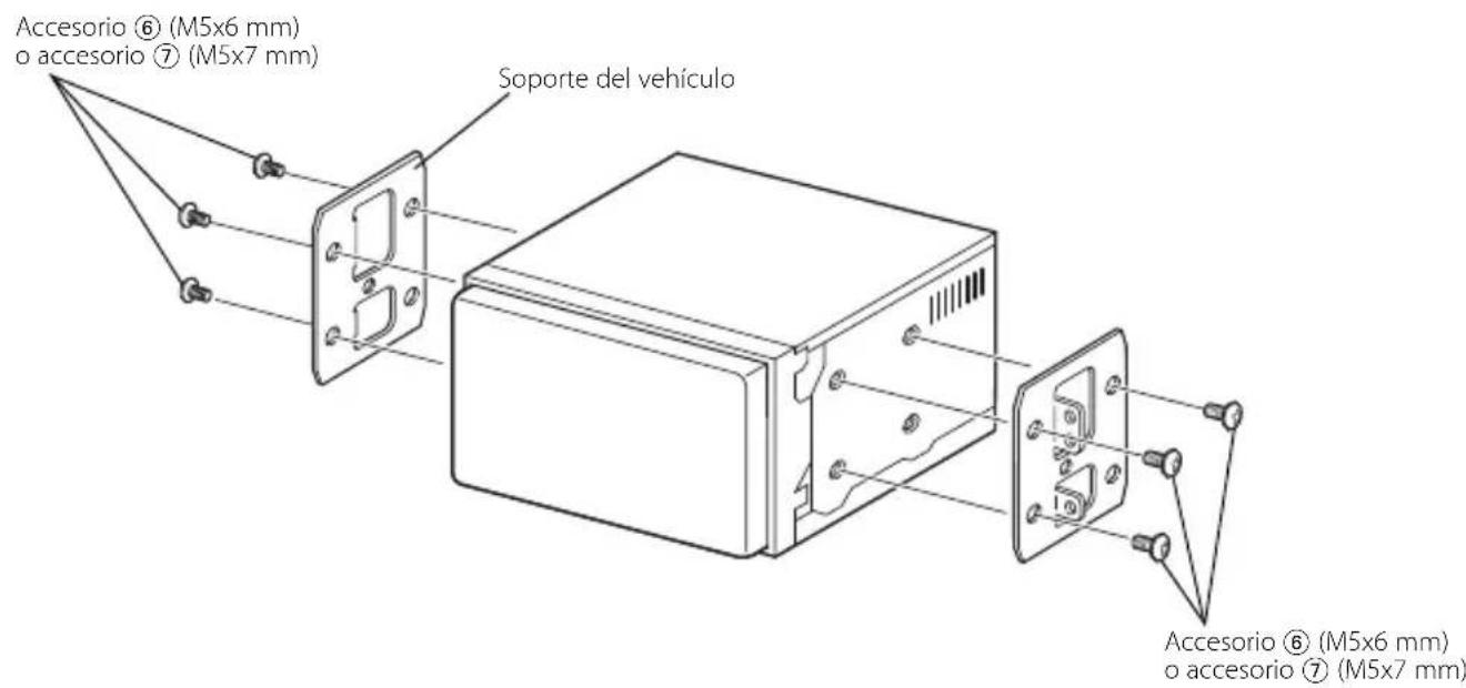 KENWOOD DNX6460BT - Instalación en coches Toyota, Nissan o Mitsubishi utilizing soportes - 1