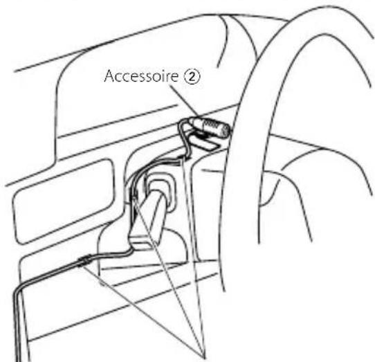KENWOOD DNX6460BT - Installation du microphone (DNX6960/ DNX6160/ DNX6020EX/ DNX6460BT/ DDX616/ DDX6046BT uniquement) - 1