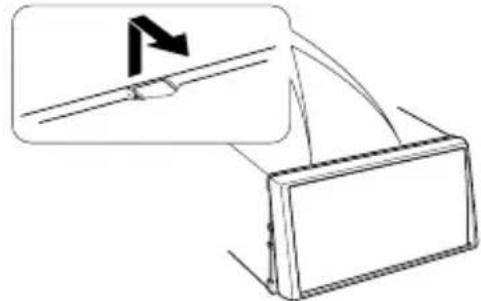 KENWOOD DNX6460BT - Extracción del marco de goma dura (placa protectora) - 3