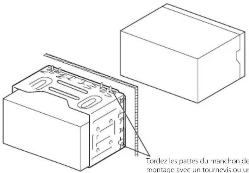 KENWOOD DNX6460BT - Installation de l'écussion - 2
