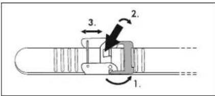 AURIOL IAN 332608 - Instructions de raccourcissement du bracelet pour le modèle 3 - 1