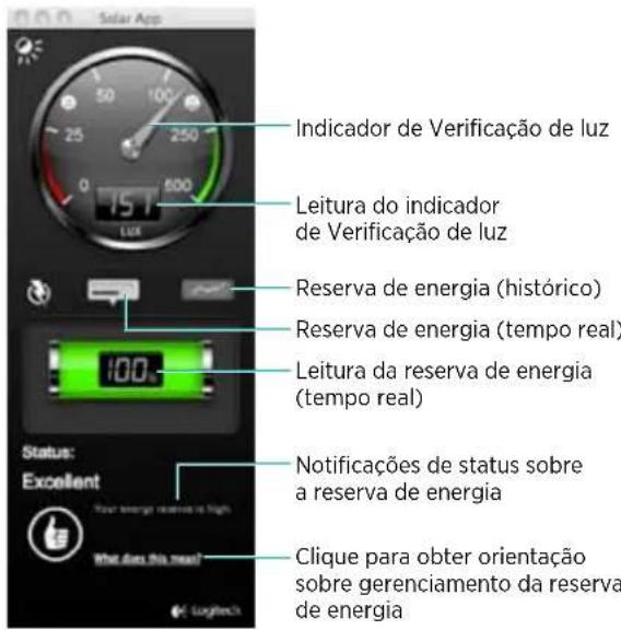 LOGITECH K7500 - Uso do Solar App - 1