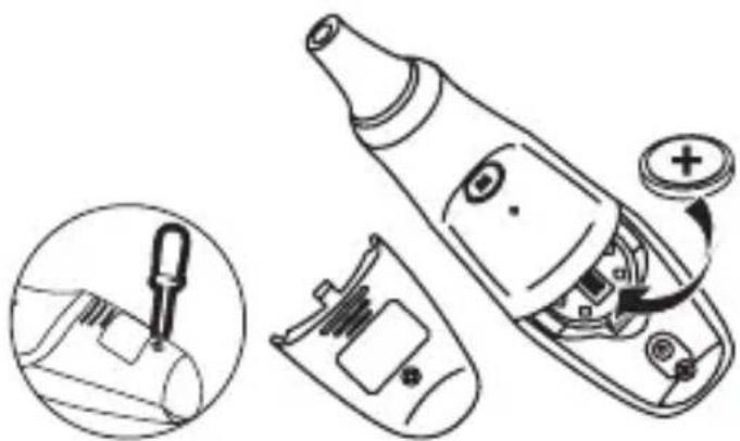 SALTER TE150 - Sostituzione della batteria - 1