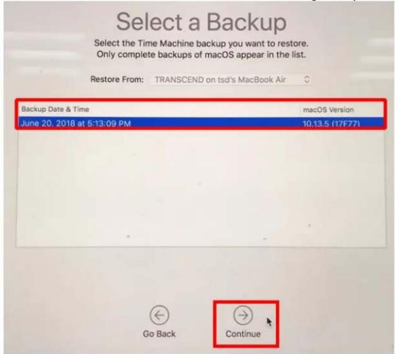 TRANSCEND JetDrive 825 - Restore From Time Machine Backup - 2