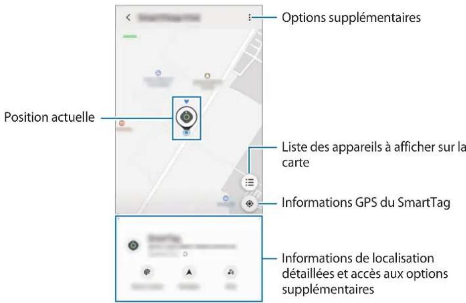 SAMSUNG Galaxy SmartTag - Afficher la position d'un SmartTag - 2