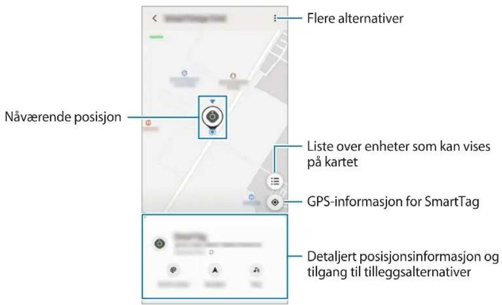 SAMSUNG Galaxy SmartTag - Se posisjonen til en SmartTag - 2