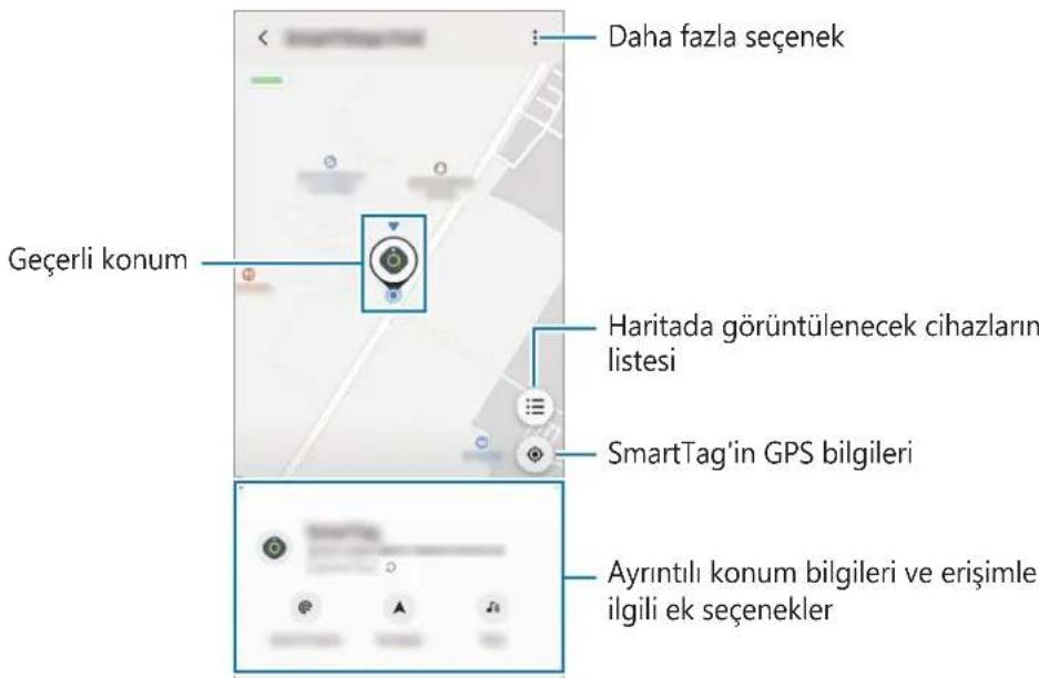 SAMSUNG Galaxy SmartTag - SmartTag'in konumunu:görtüleme - 2