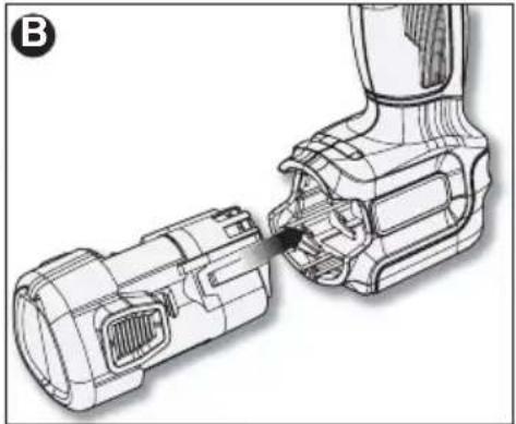 BLACK & DECKER LDX112PK - INSTALACIÓN Y EXTRACCIÓN DEL PAQUETE DE BATERÍAS DE LA HERRAMIENTA - 1