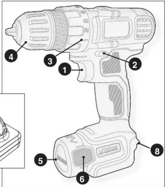 BLACK & DECKER LDX112PK - DESCRIPTION FONCTIONNELLE - 1