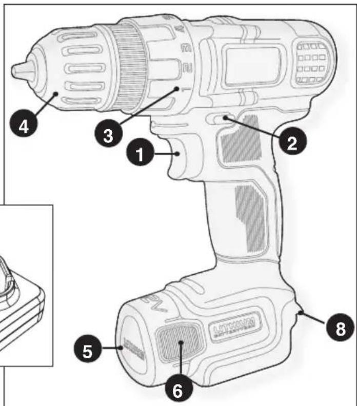 BLACK & DECKER LDX112PK - FUNCTIONAL DESCRIPTION - 1