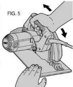 DEWALT DW359 - CUTTING DEPTH ADJUSTMENT - 2