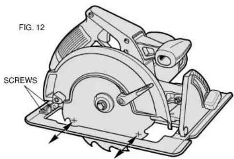 DEWALT DW359 - ADJUSTING THE SHOE PARALLEL TO THE BLADE - 1