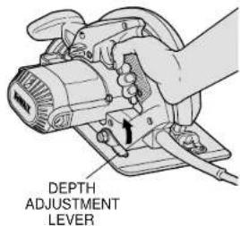 DEWALT DW359 - CUTTING DEPTH ADJUSTMENT - 1