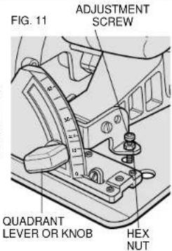 DEWALT DW359 - CUTTING DEPTH ADJUSTMENT - 10