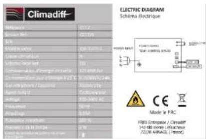 CLIMADIFF CC28 - DATOS TECNICOS - 1