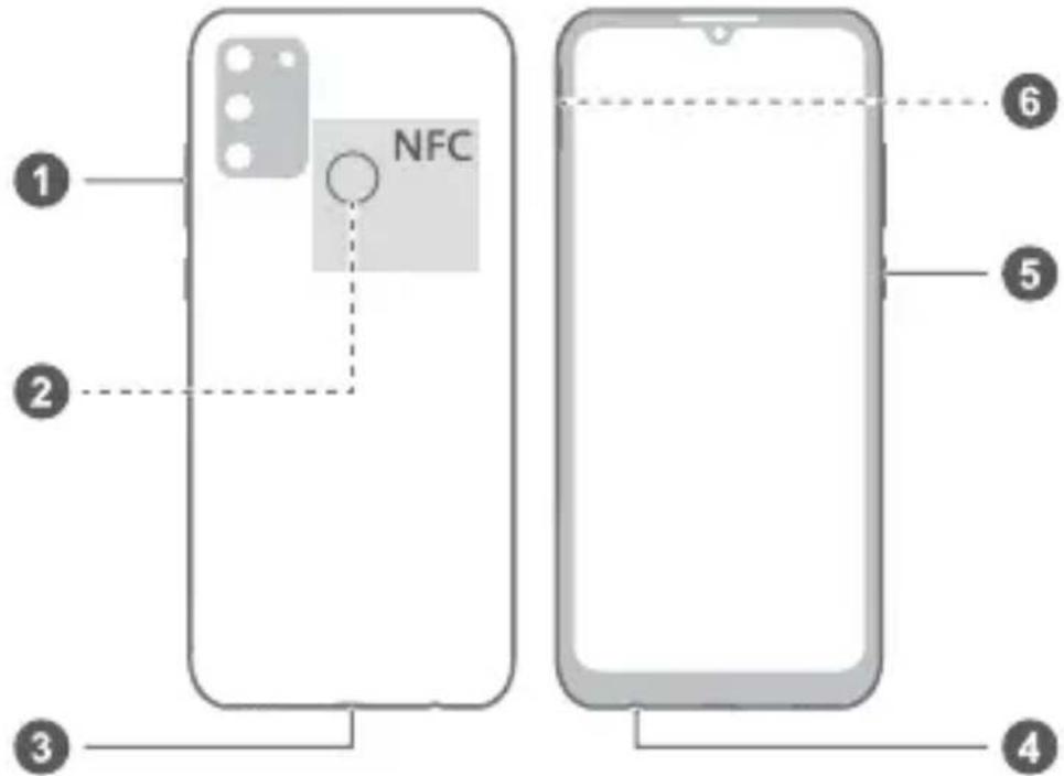 HONOR 9A - Εξοικείωση με τη συσκευή σας - 1