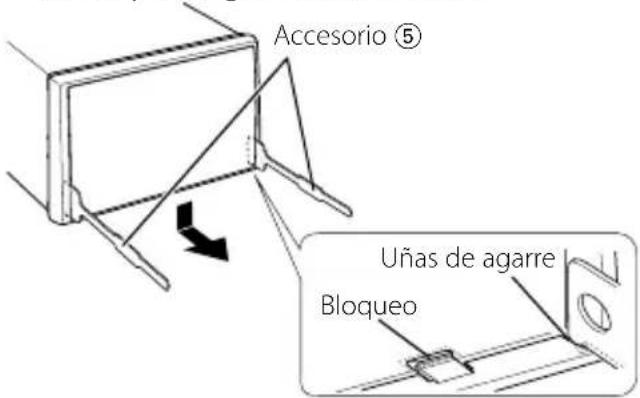 KENWOOD DDX8046BT - Extracción del marco de goma dura (placa protectora) - 1