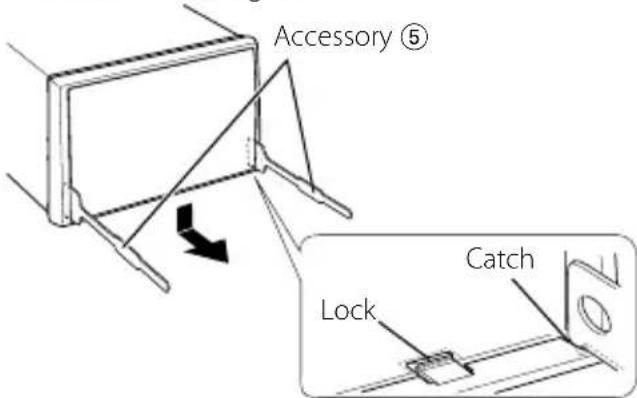 KENWOOD DDX8046BT - Removing the Hard Rubber Frame (escutcheon) - 1