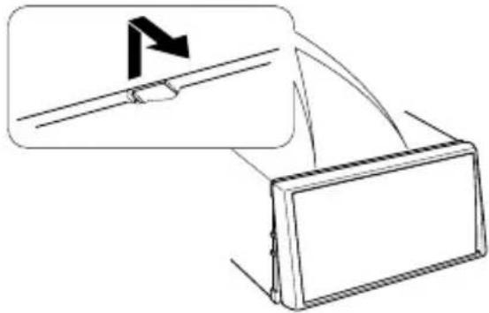 KENWOOD DDX8046BT - Removing the Hard Rubber Frame (escutcheon) - 3