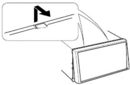 KENWOOD DDX8046BT - Extracción del marco de goma dura (placa protectora) - 3
