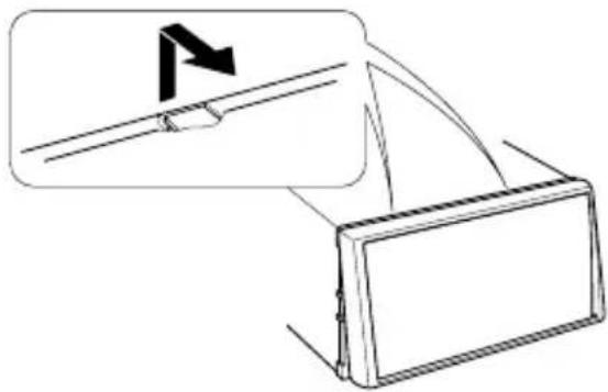 KENWOOD DDX8046BT - Pour enlever le cadre en caoutchouc dur (écusson) - 2