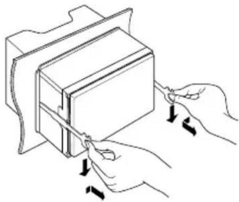KENWOOD DDX8046BT - Removing the Unit - 2