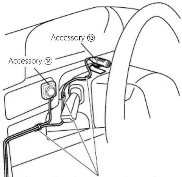 KENWOOD DDX8046BT - Installing the Talk Switch (DNX9960 only) and the Microphone Unit - 1