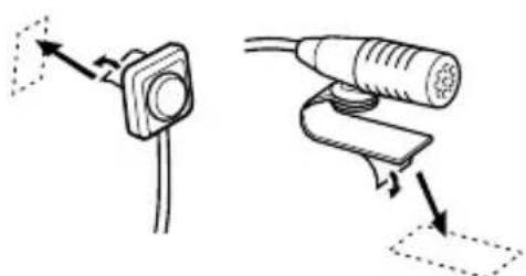 KENWOOD DDX8046BT - Installing the Talk Switch (DNX9960 only) and the Microphone Unit - 2