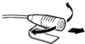 KENWOOD DDX8046BT - Installation du bouton parole (DNX9960 uniquement) et du microphone - 3