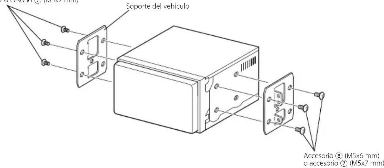 KENWOOD DDX6046BT - Instalación en coches Toyota, Nissan o Mitsubishi utilizing soportes - 1