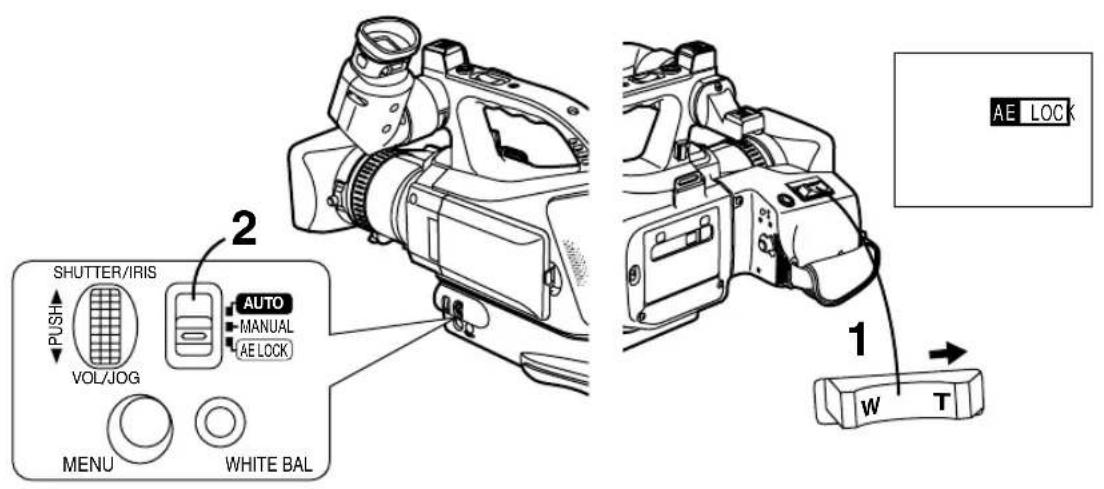 PANASONIC AGDVC15P - Retour à la valeur de diaphragme normale - 1