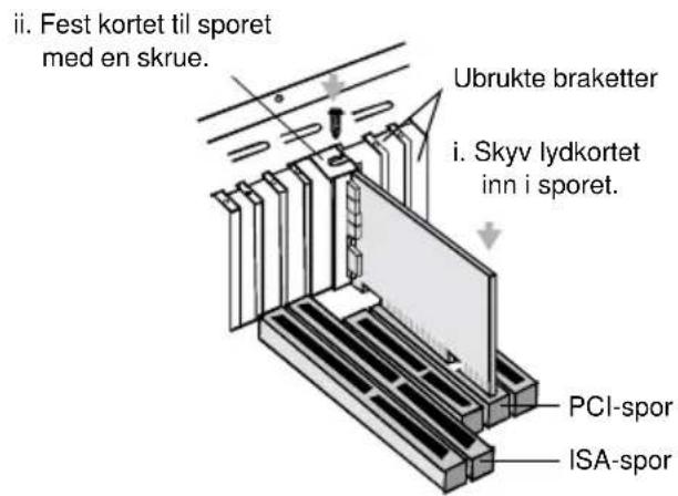 CREATIVE Sound Blaster Live Player 5.1 - Trinn 1: Installere lydkortet - 1
