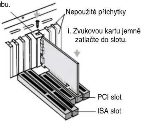 CREATIVE Sound Blaster Live Player 5.1 - Krok 1: Instalace zvukové karty - 1