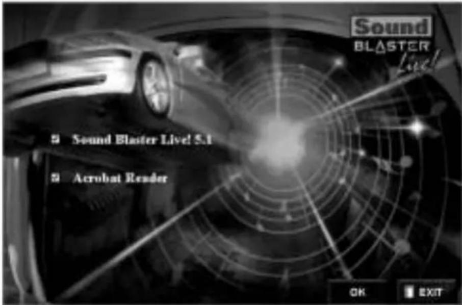 CREATIVE Sound Blaster Live Player 5.1 - Passo 3: Instalar o software - 1