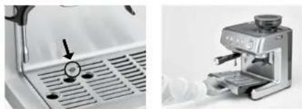 ROWENTA Grind & Infuse Compact 1018 - ■ CLEANING THE CHASSIS, THE CUP SHELF, THE BEAN CONTAINER AND THE WATER TANK - 1
