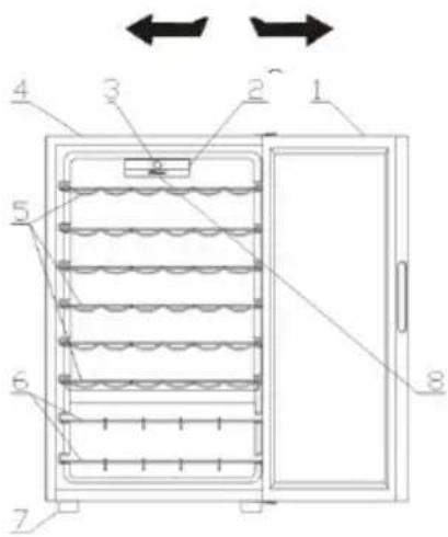 CANDY DiVino CWC 150 EDN - PORTA REVERSIVE - 1