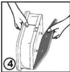 Illustration of hands holding a flatbed object with a blade, no text or symbols present