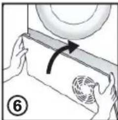 Illustration of hands holding a fan with a circular fan inside, no text or symbols present.