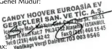 HOOVER HOVEN 500 HOZ3150INE - CANDY-HOOVER-EUROASIA EV GEREÇLERİ SAN VE TİC. A.Ş. - 1