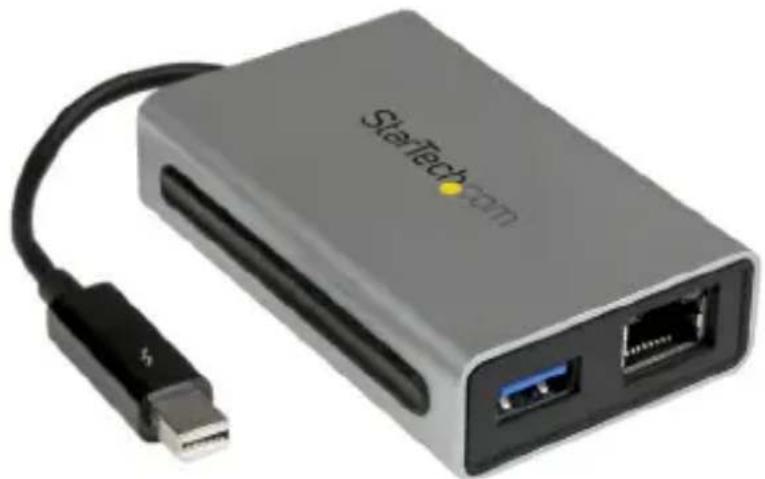 StarTech.com TB2USB3GE - Thunderbolt™ - Gigabit Ethernet / USB 3.0 变換アダフタ - 1