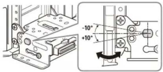 SONY XAVAX8100 - Réglage de l'angle d'affichage (inclinaison) - 2