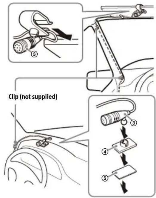 SONY XAVAX8100 - Installing the microphone - 1