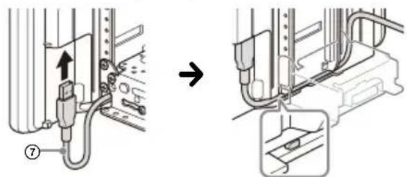 SONY XAVAX8100 - ⑥ Organizing the USB cable - 1
